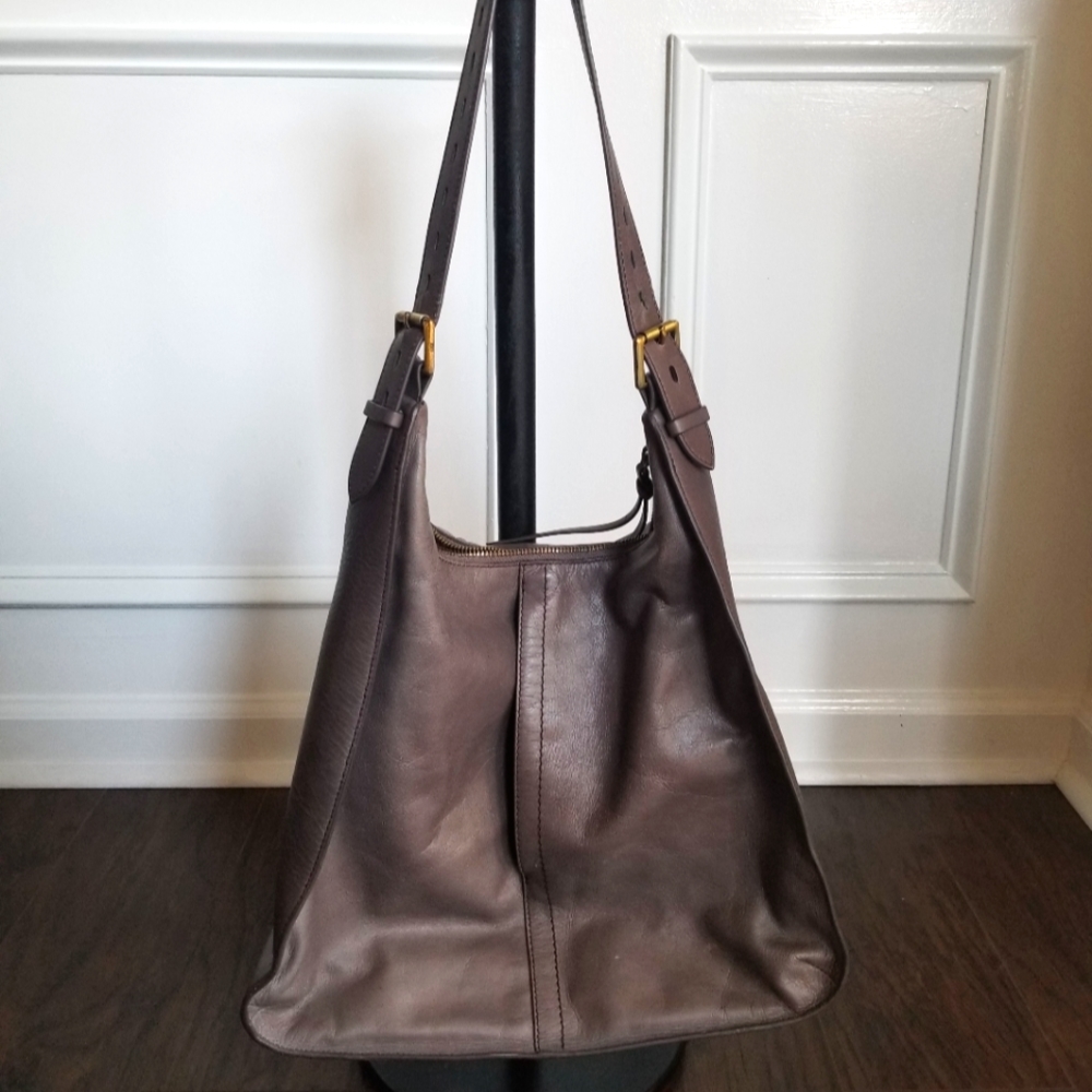 HOBO International Marley granite leather shoulder bag